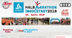 Desktop Screenshot of halbmarathon-ingolstadt.net